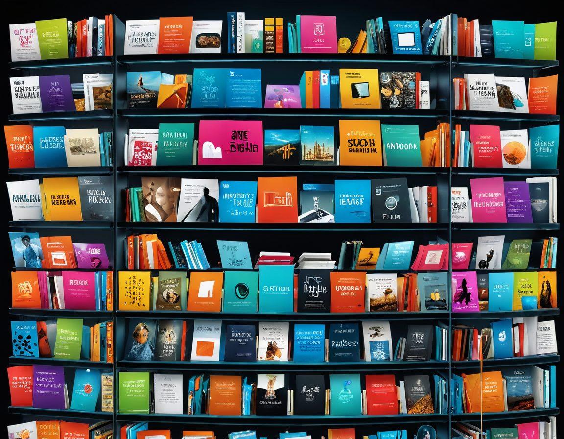 A chaotic digital scene with scattered bookmarks, icons, and web pages gradually transitioning into a perfectly organized and sleek digital bookshelf holding thumbnail images of websites. Highlight the transformation from disorder to streamlined order with a glowing effect on the organized section. Vibrant colors. 3D. Super-realistic.